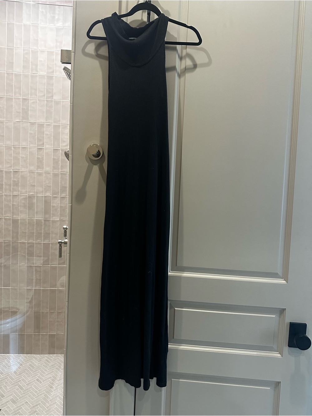 James Perse Black Sleeveless Maxi Dress